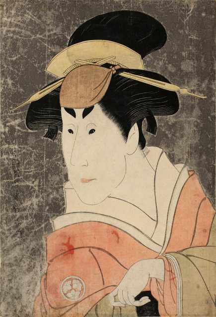 東洲斎写楽《 二代目小佐川常世の一平姉おさん》 大判錦絵 寛政6年（1794）